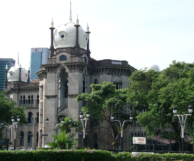 Innenansicht der Blauen Moschee in Kuala Lumpur